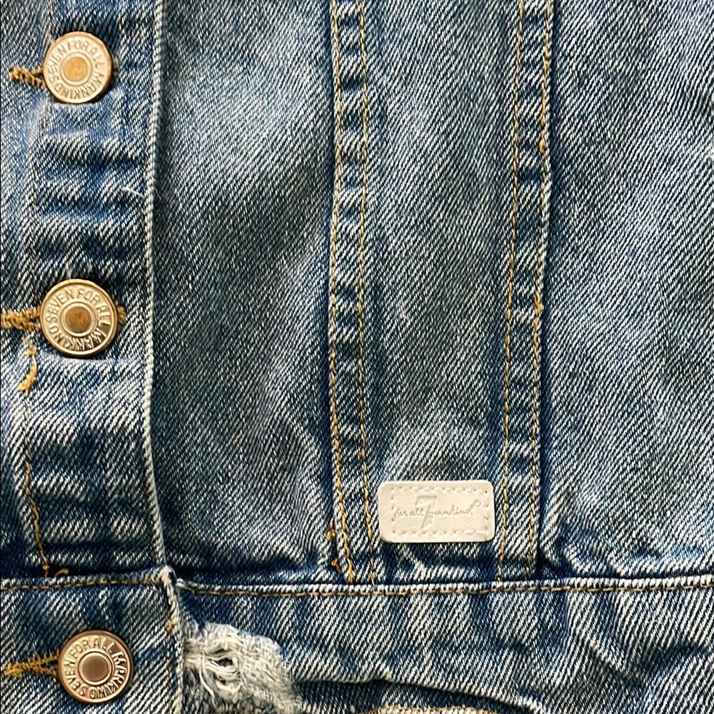 Distressed Jean Jacket - Picture 2 of 7